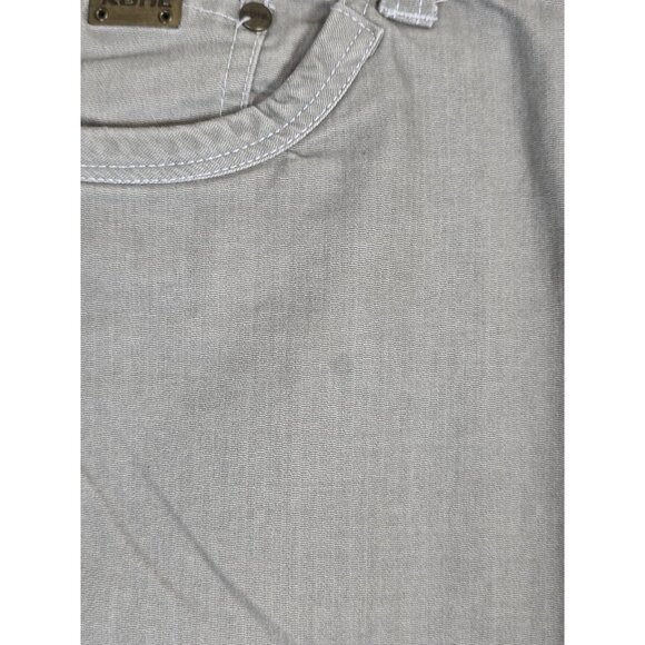 Kuhl Pants Womens 10 Beige Straight Leg Spandex Hiking Outdoor Casual Stained - Picture 2 of 9